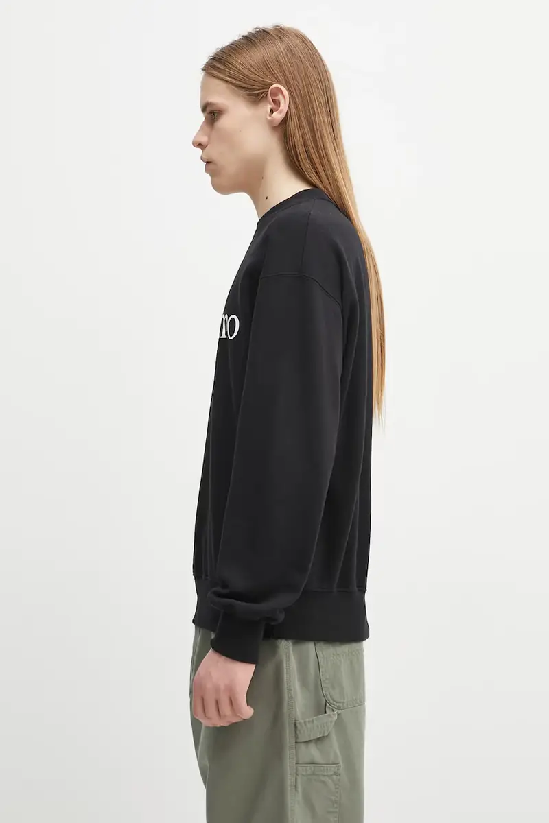 felpa in cotone No Problemo Sweatshirt Nero miniatura 3