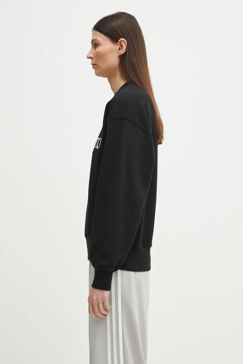 felpa in cotone No Problemo Sweatshirt Nero miniatura 4