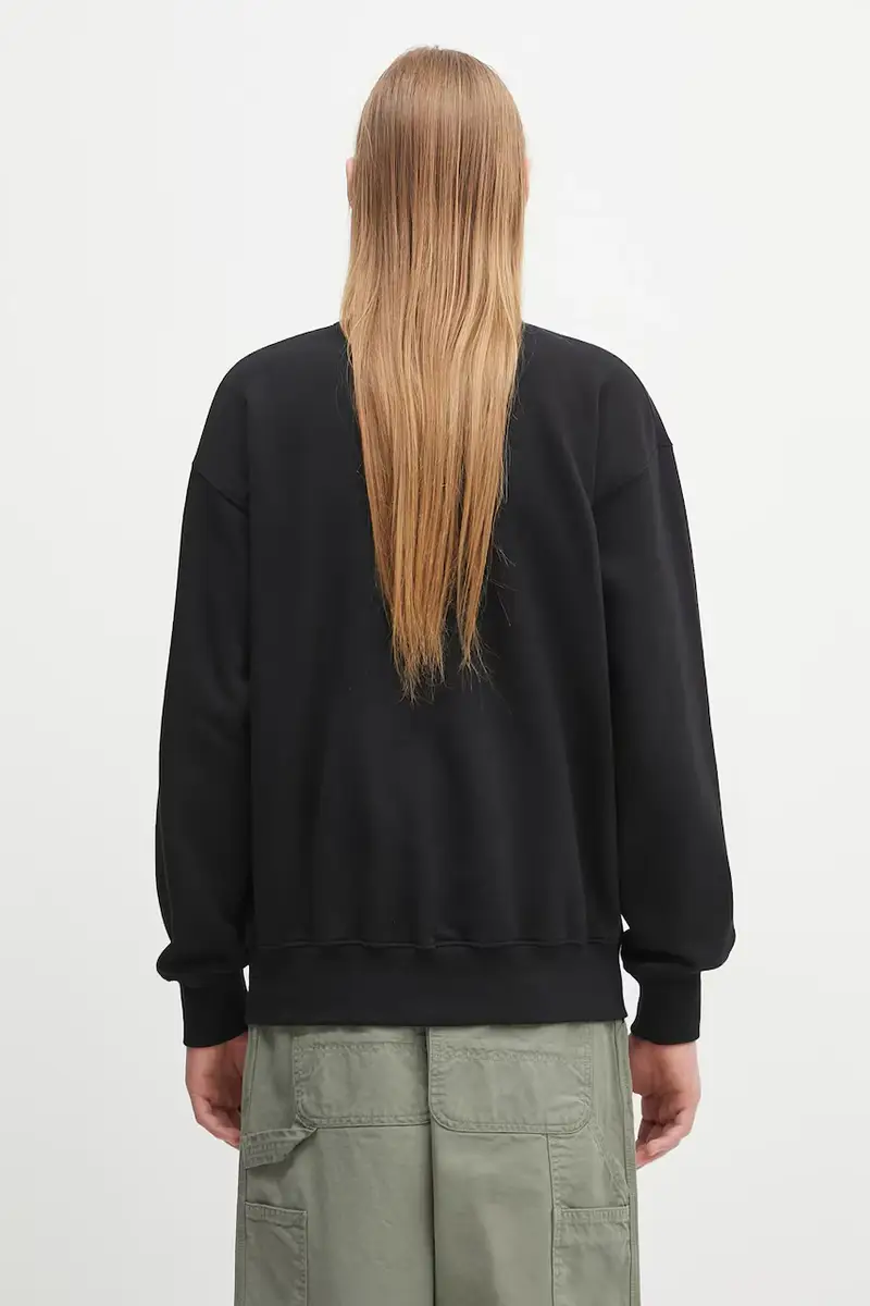 felpa in cotone No Problemo Sweatshirt Nero miniatura 5