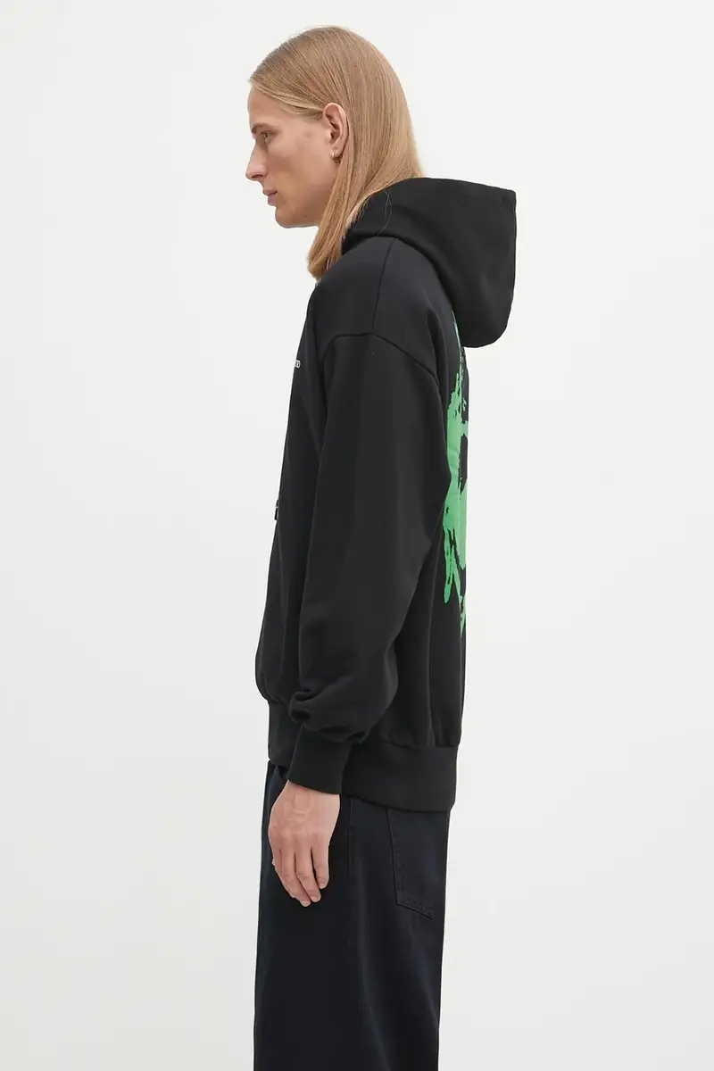 felpa in cotone Sidd uomo colore nero con cappuccio NP2001904 miniatura 2