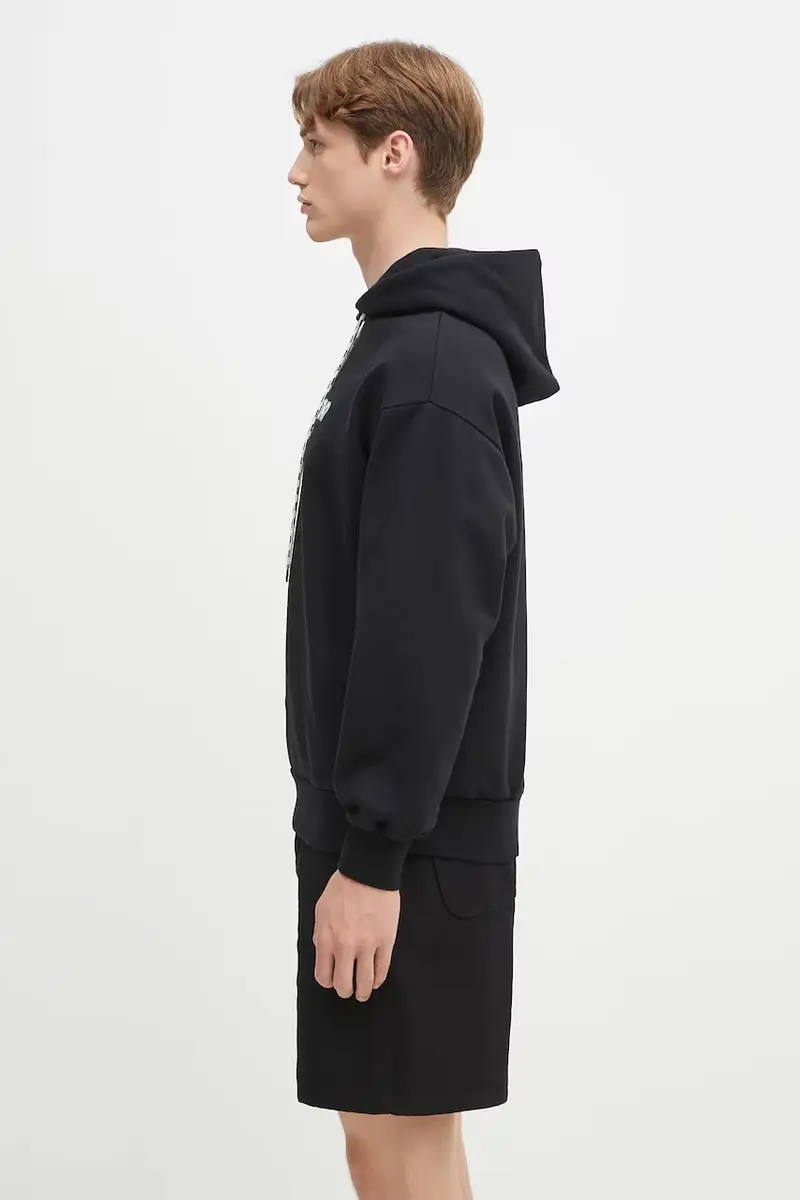 felpa in cotone Try Again Hoodie Nero miniatura 2