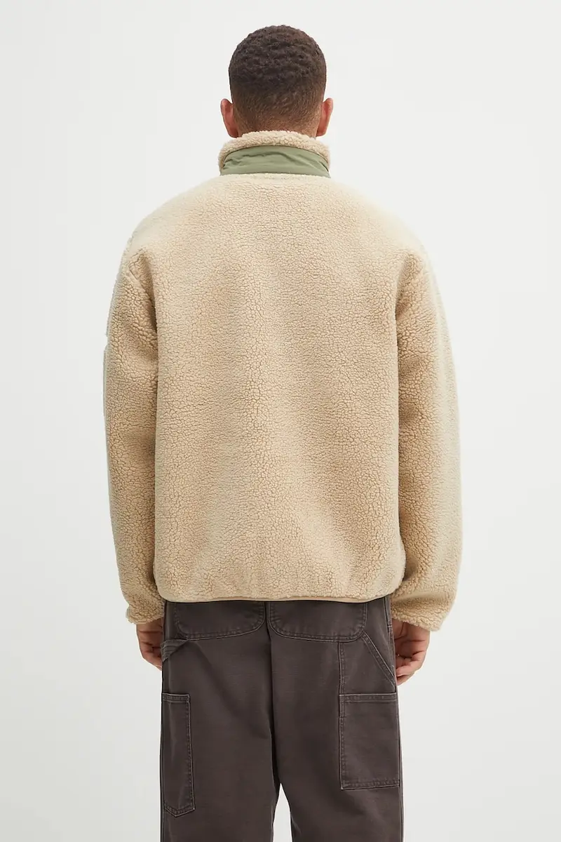 felpa in pile Zip Through Fleece uomo colore beige NP7000504 miniatura 3