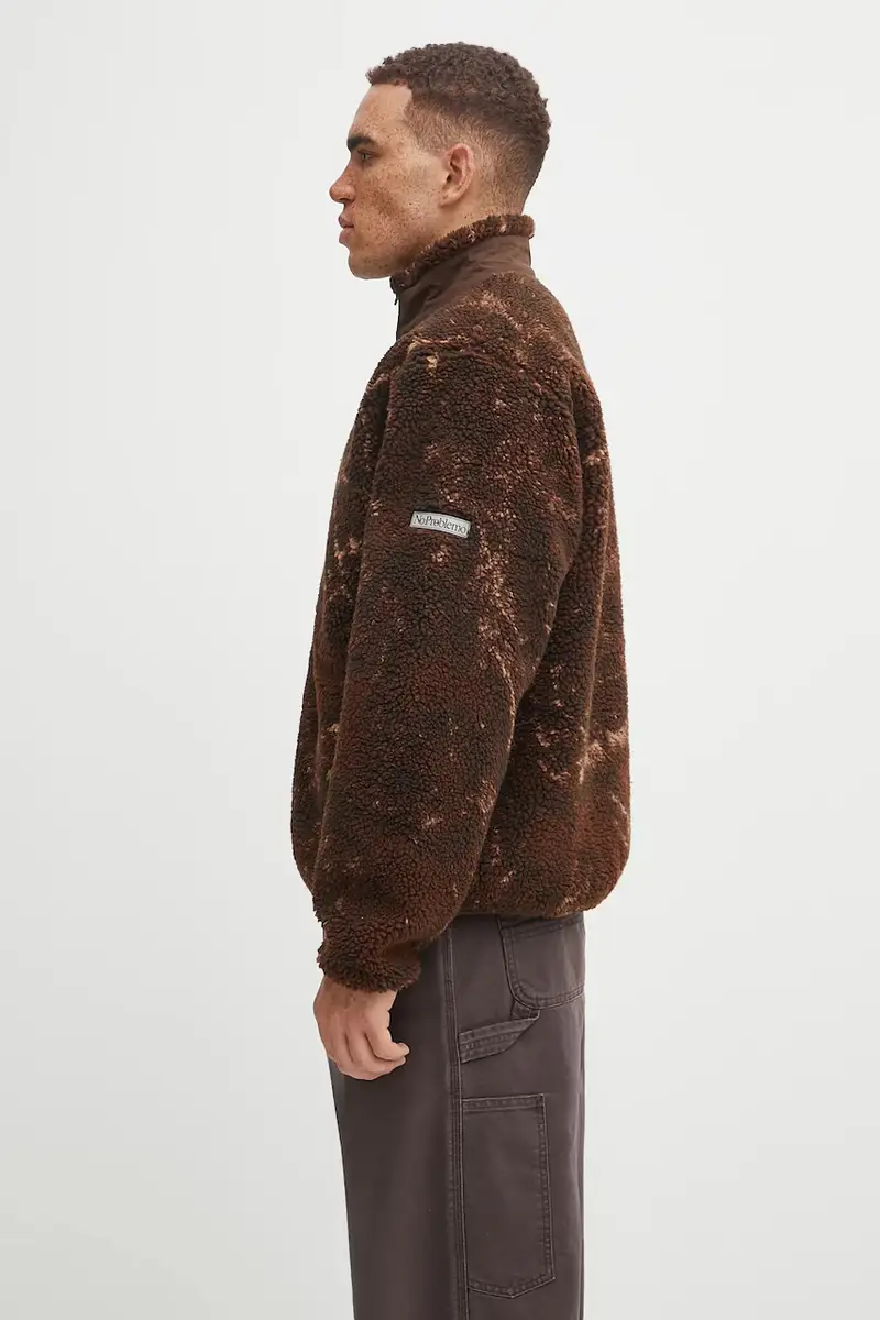 felpa in pile Zip Through Fleece uomo colore marrone NP7000504 miniatura 2