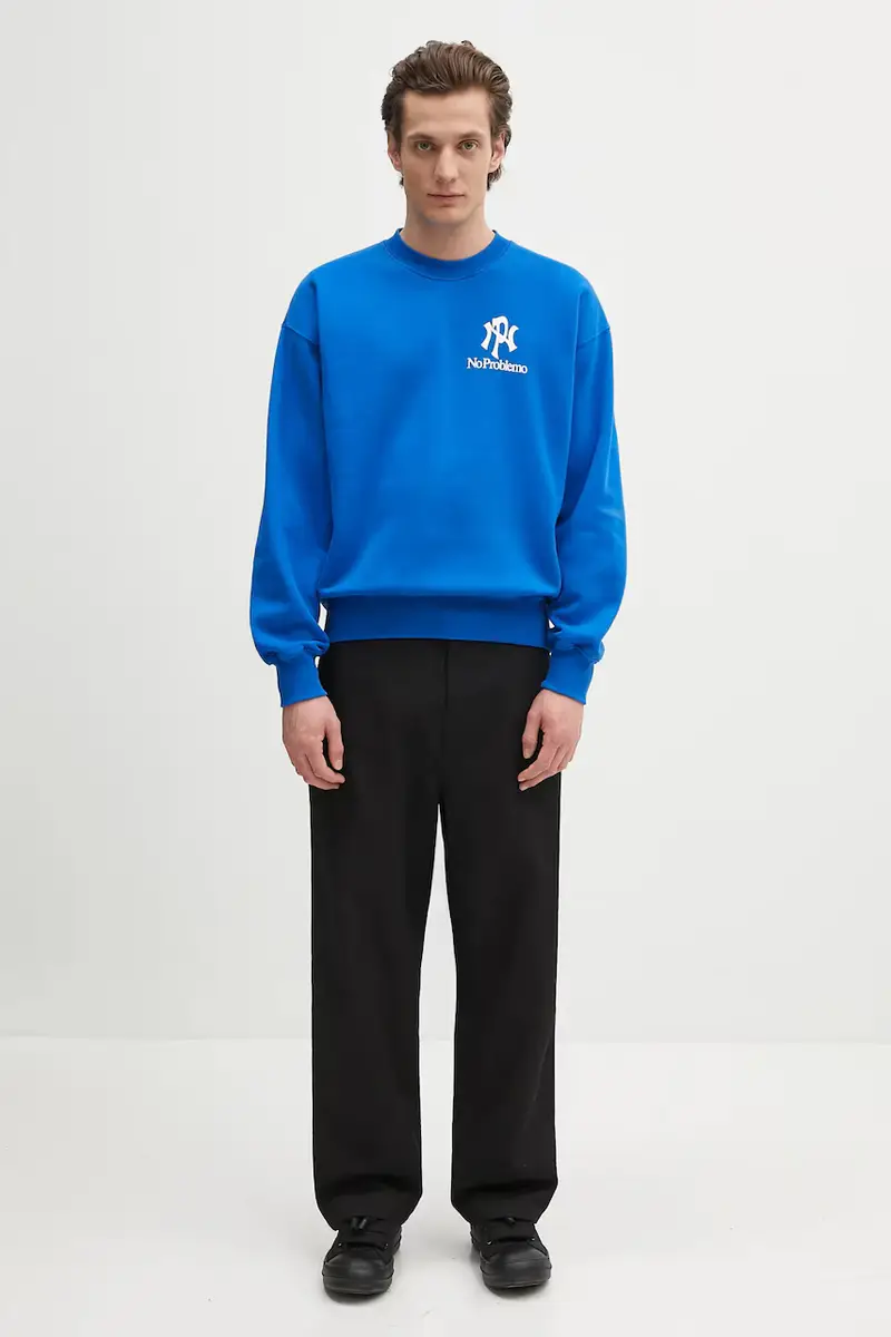 felpa NYP Sweatshirt Blu miniatura 5
