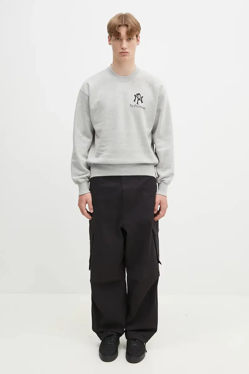 felpa NYP Sweatshirt Grigio miniatura 5