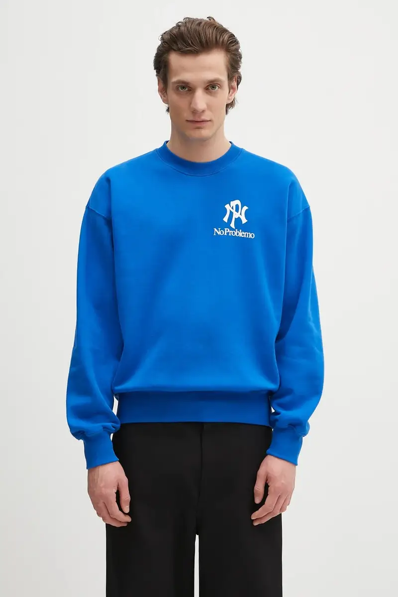 felpa NYP Sweatshirt uomo colore blu NP2000603