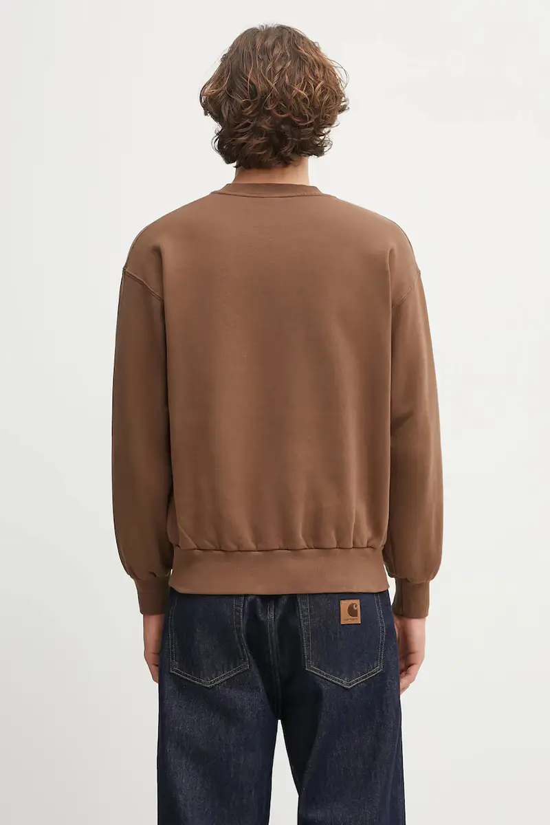 felpa uomo colore marrone NP2000204 miniatura 3