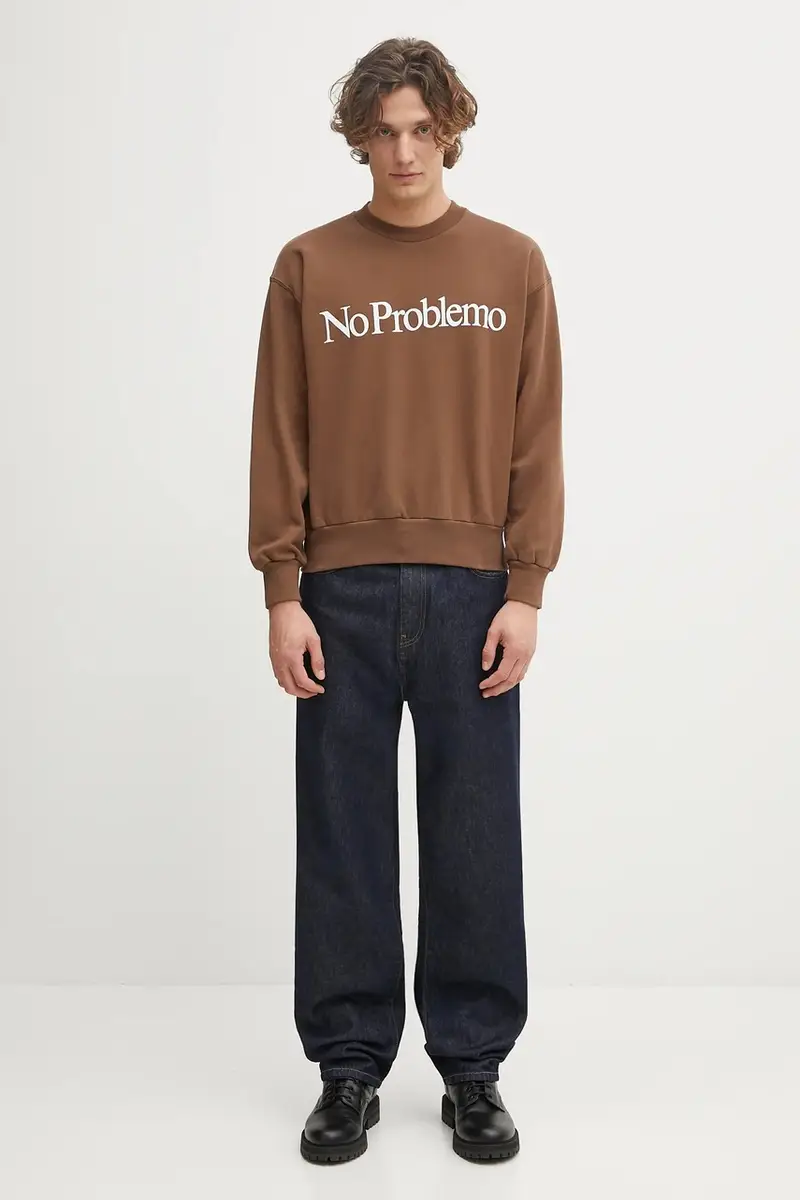 felpa uomo colore marrone NP2000204 miniatura 5