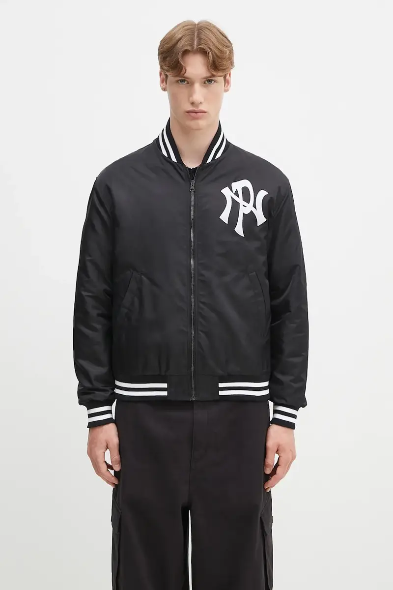 giacca bomber NYP Nylon Varsity Jacket colore nero NP7040103