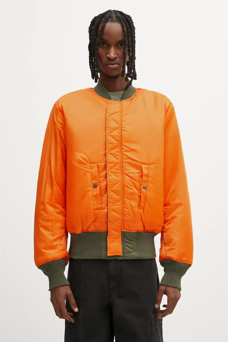 giacca bomber reversibile Alpha Industries No War MA-1 Verde miniatura 4