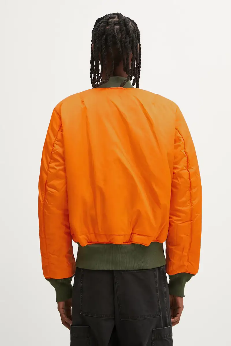 giacca bomber reversibile Alpha Industries No War MA-1 Verde miniatura 5