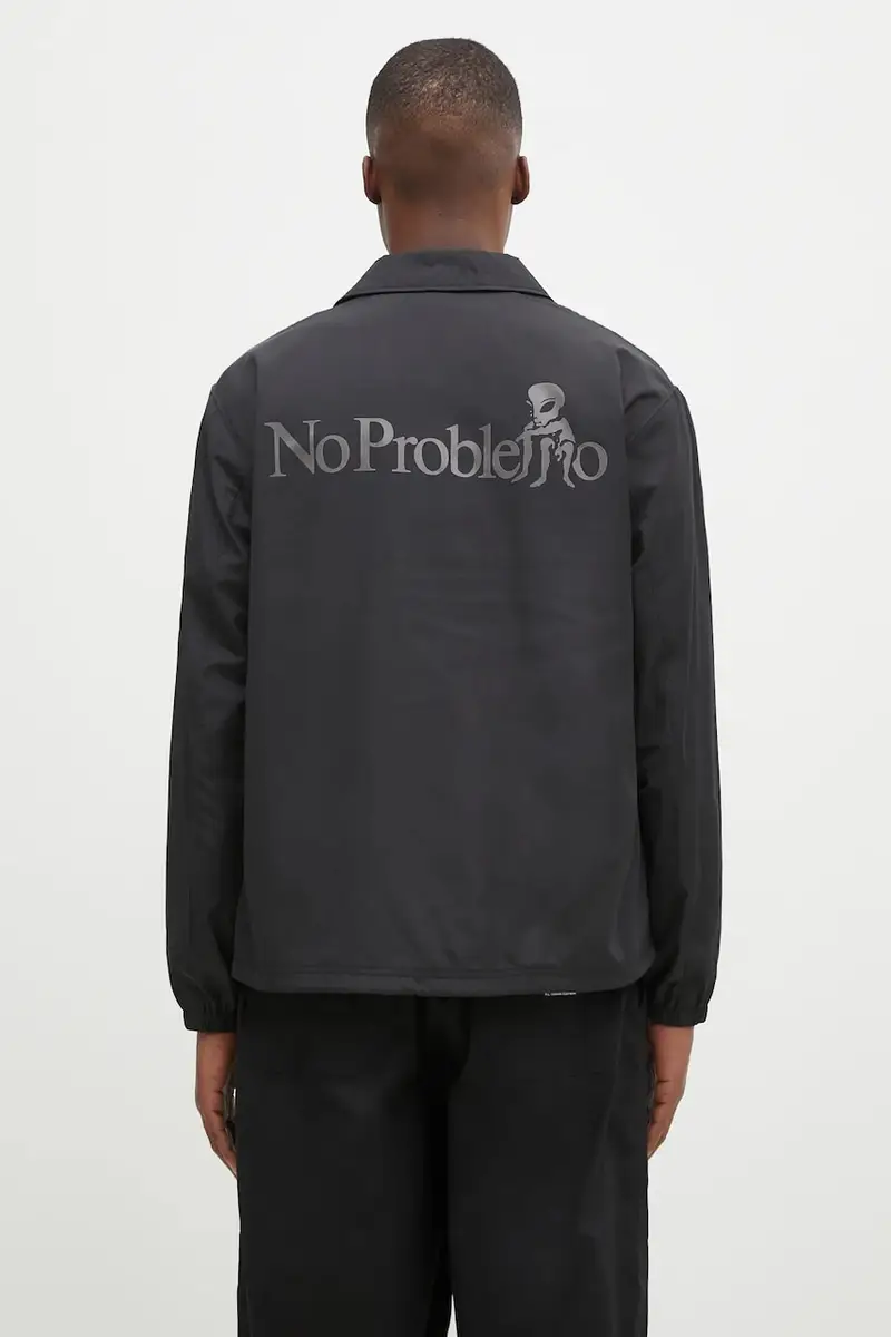 giacca No Problemo Nylon Coach Jacket uomo colore nero NP70400.02