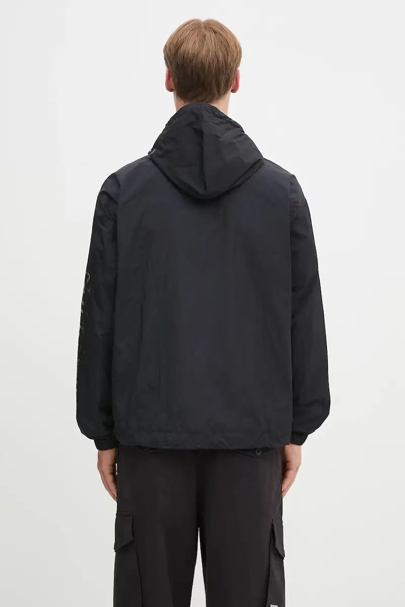giacca Nylon Windcheater Jacket Nero miniatura 3