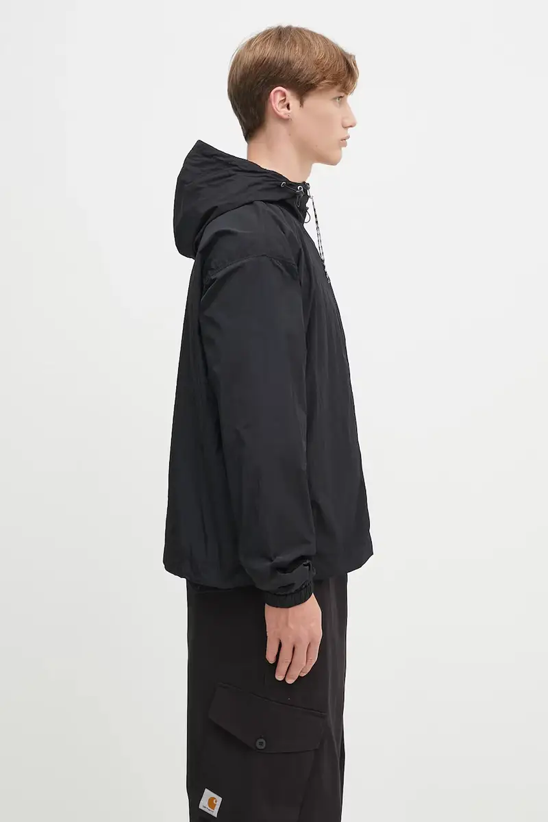 giacca Nylon Windcheater Jacket Nero miniatura 4