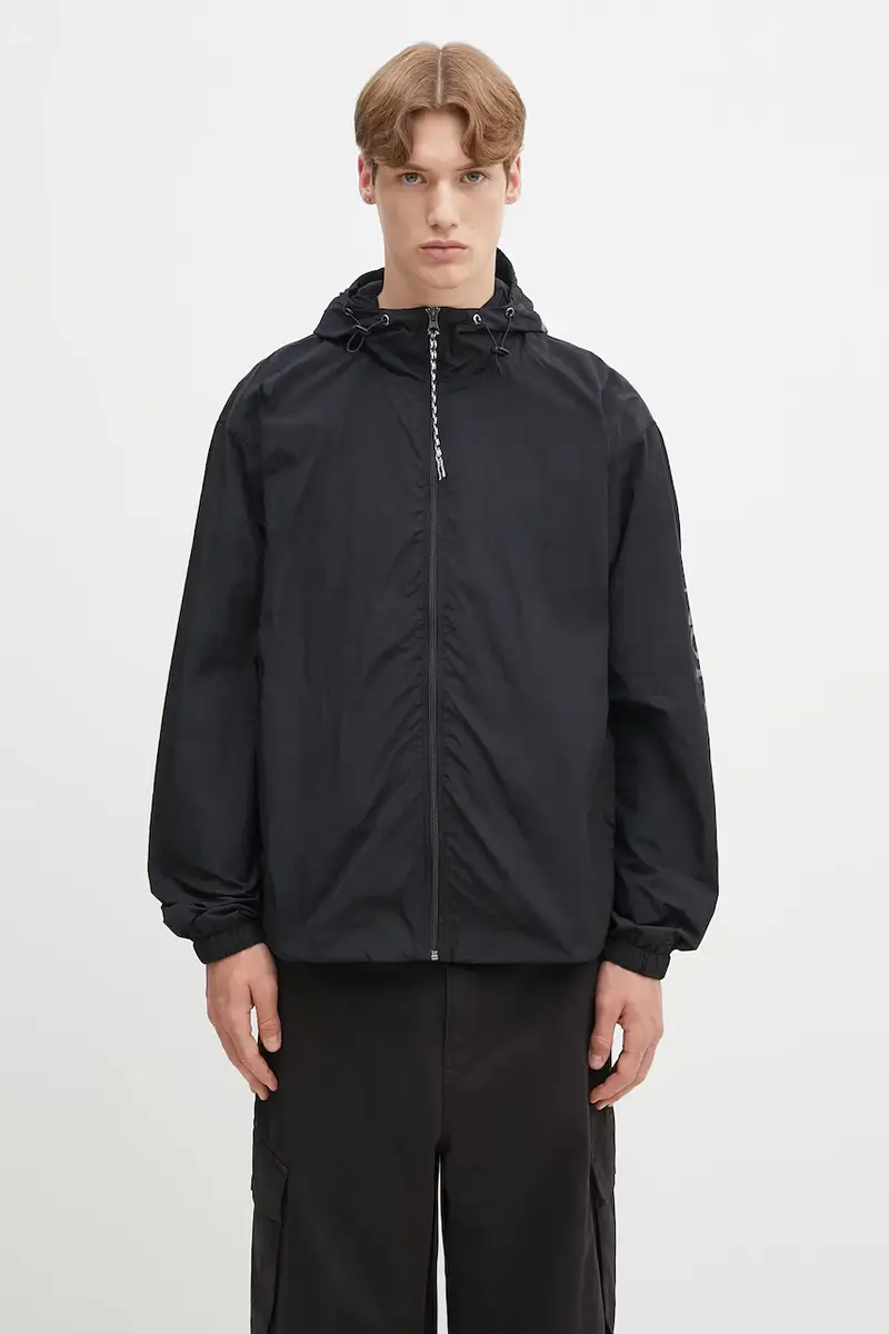 giacca Nylon Windcheater Jacket Nero