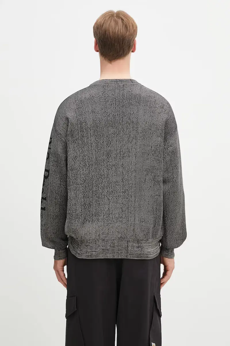 maglione Alien-O Glitch Knit Crew Neck Nero miniatura 3