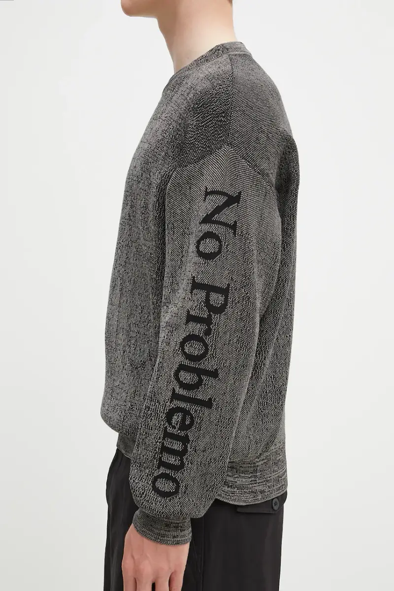 maglione Alien-O Glitch Knit Crew Neck Nero miniatura 4