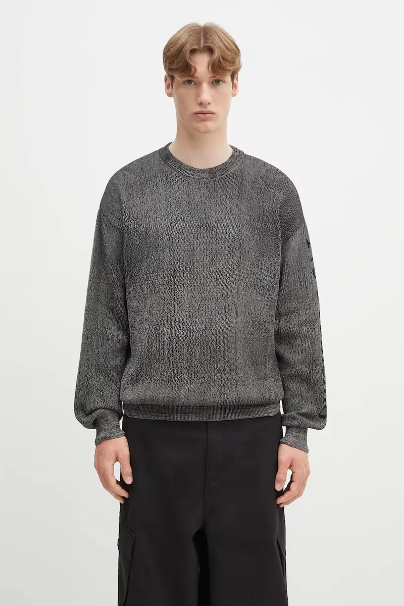 maglione Alien-O Glitch Knit Crew Neck Nero