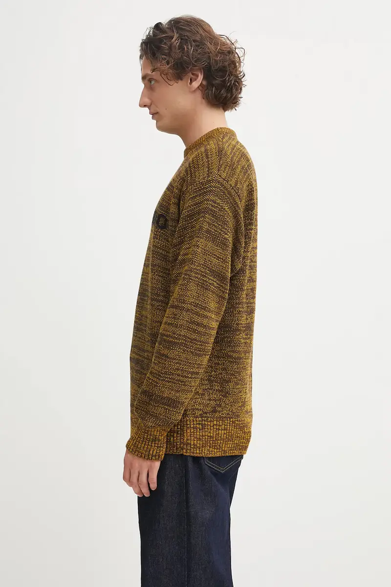 maglione con lana Mosca Crew Neck colore giallo NP2009004 miniatura 2