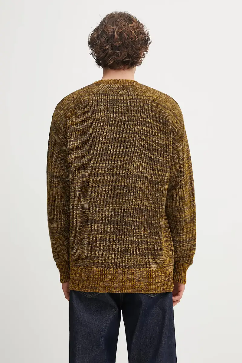 maglione con lana Mosca Crew Neck Giallo miniatura 3