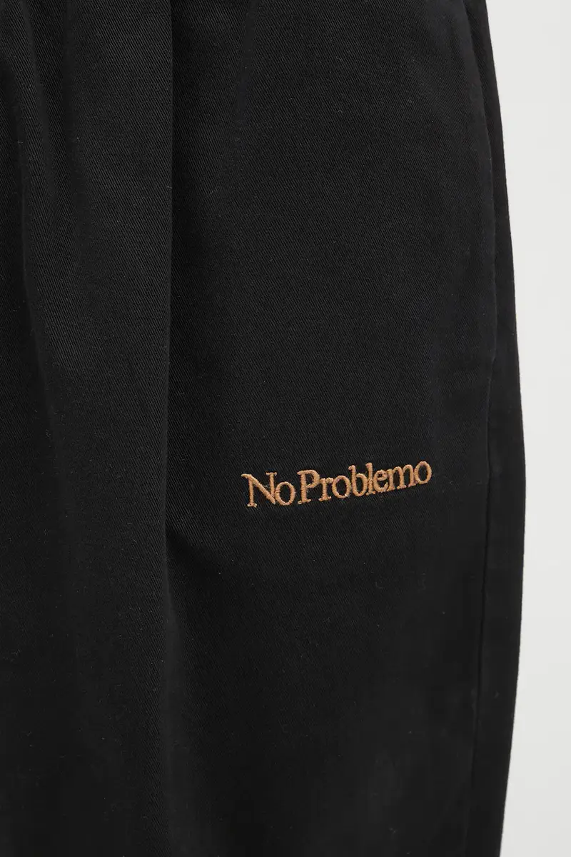 pantaloncini in cotone Mini Problemo Work Short - Twill Nero miniatura 4