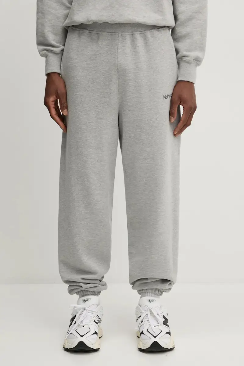 pantaloni della tuta di cotone Mini Problemo Sweatpant colore grigio NP30009.02