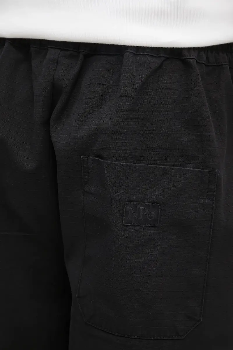 pantaloni in cotone Ripstop Work Pant Nero miniatura 4