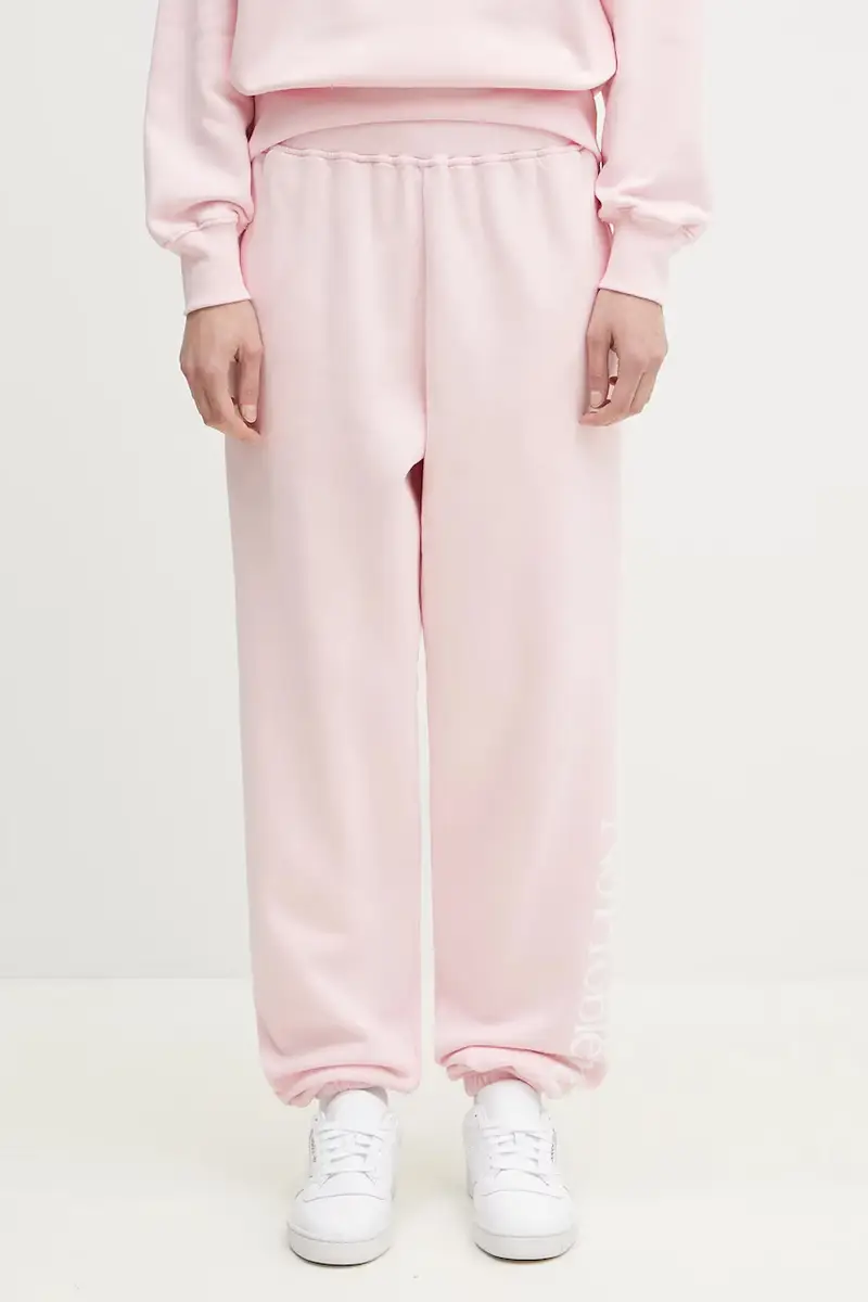 pantaloni tuta di cotone No Problemo Sweatpant Rosa miniatura 2