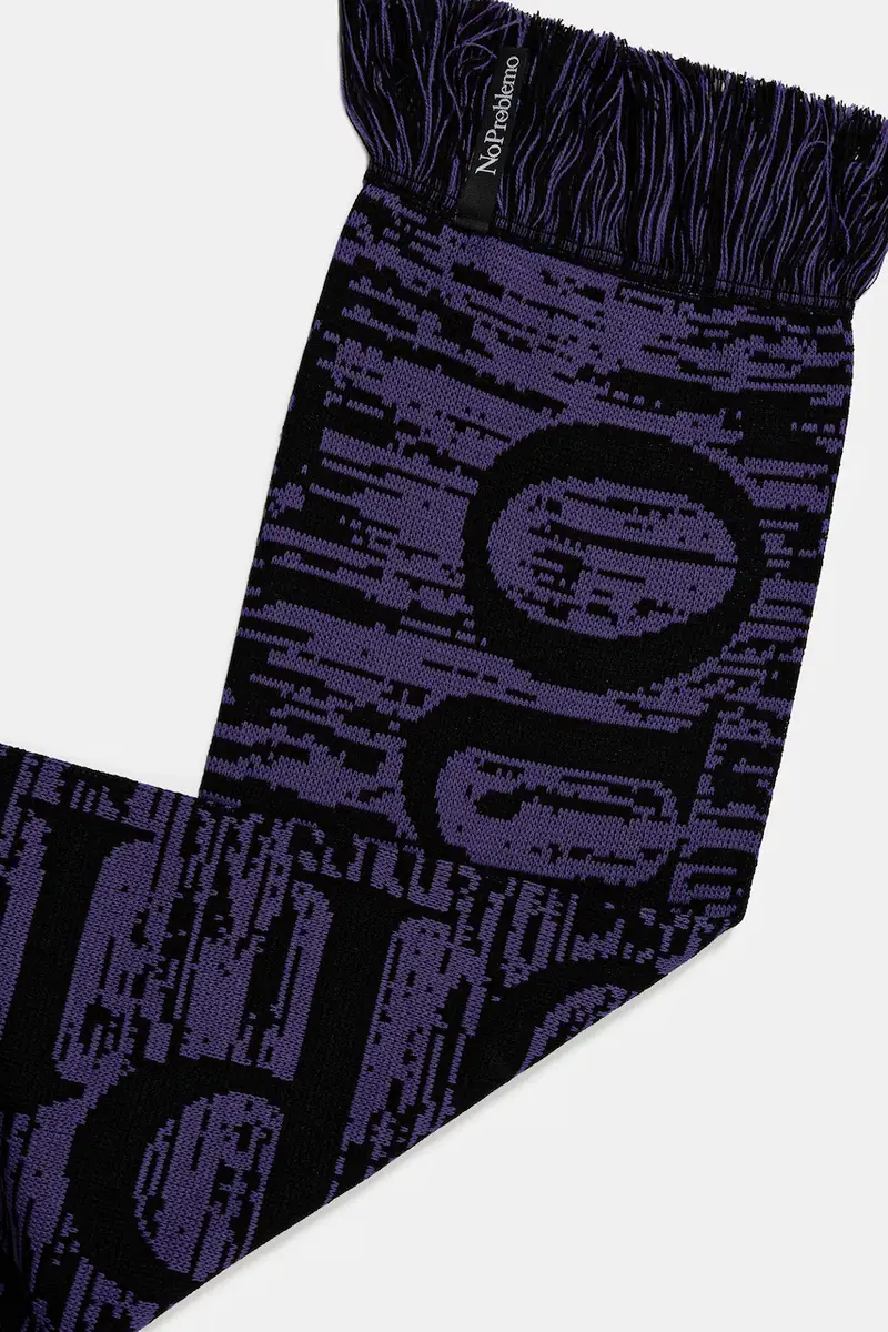 sciarpa Glitch colore violetto NP9014404 miniatura 2