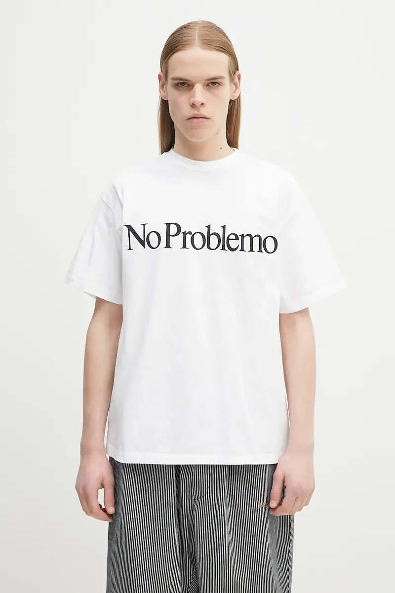 t-shirt in cotone No Problemo SS Tee colore bianco NP6000203