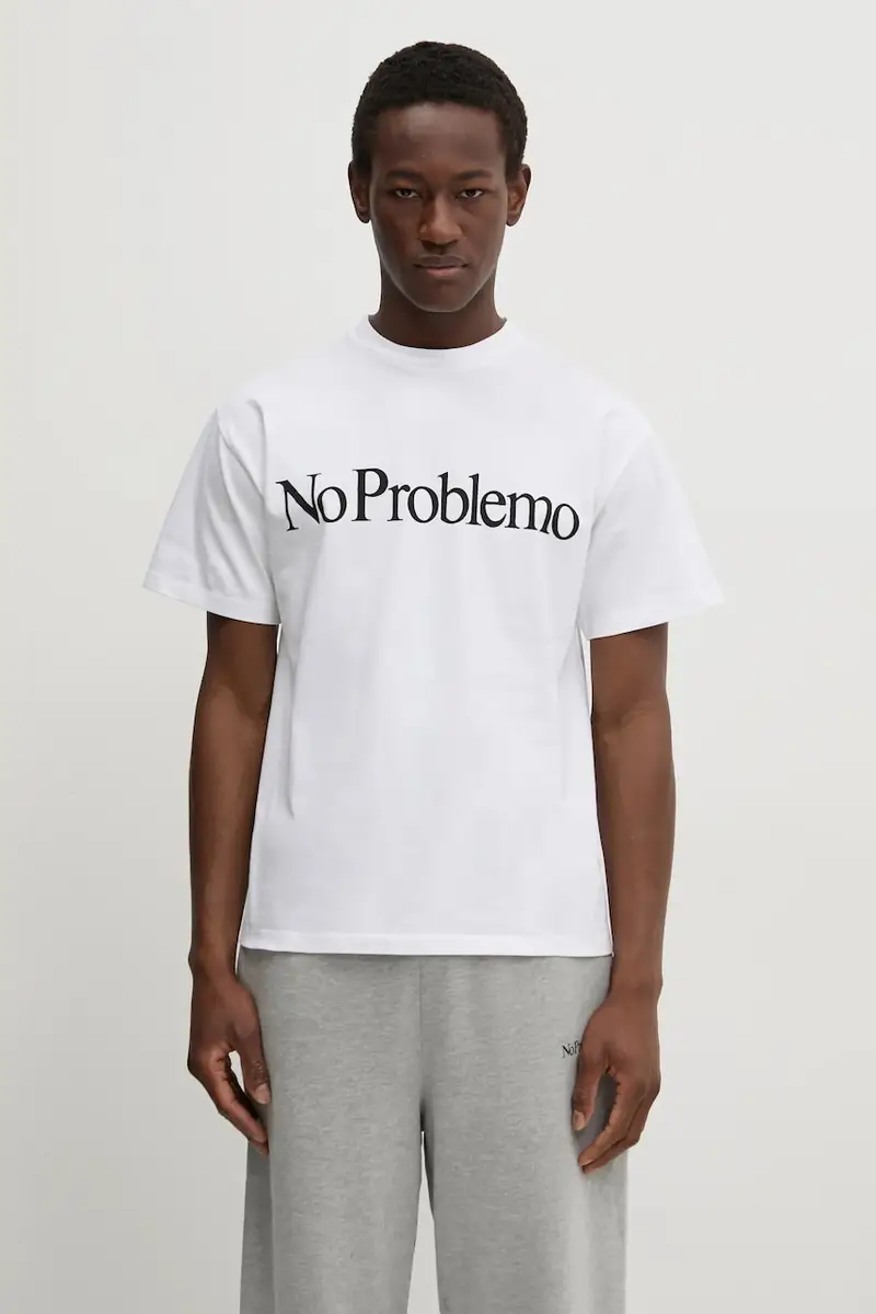 t-shirt in cotone SS Tee colore bianco NP60002.02