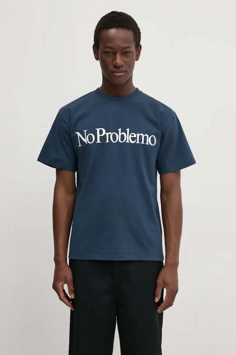 t-shirt in cotone SS Tee colore blu navy NP60002.02