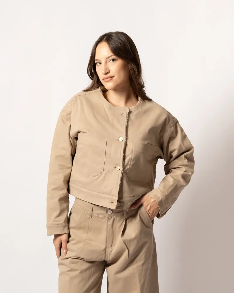 GIUBBOTTO TASCONI CHANEL BEIGE