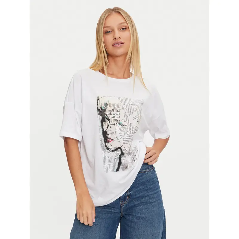 Noisy May T-shirt Bianco 3346557