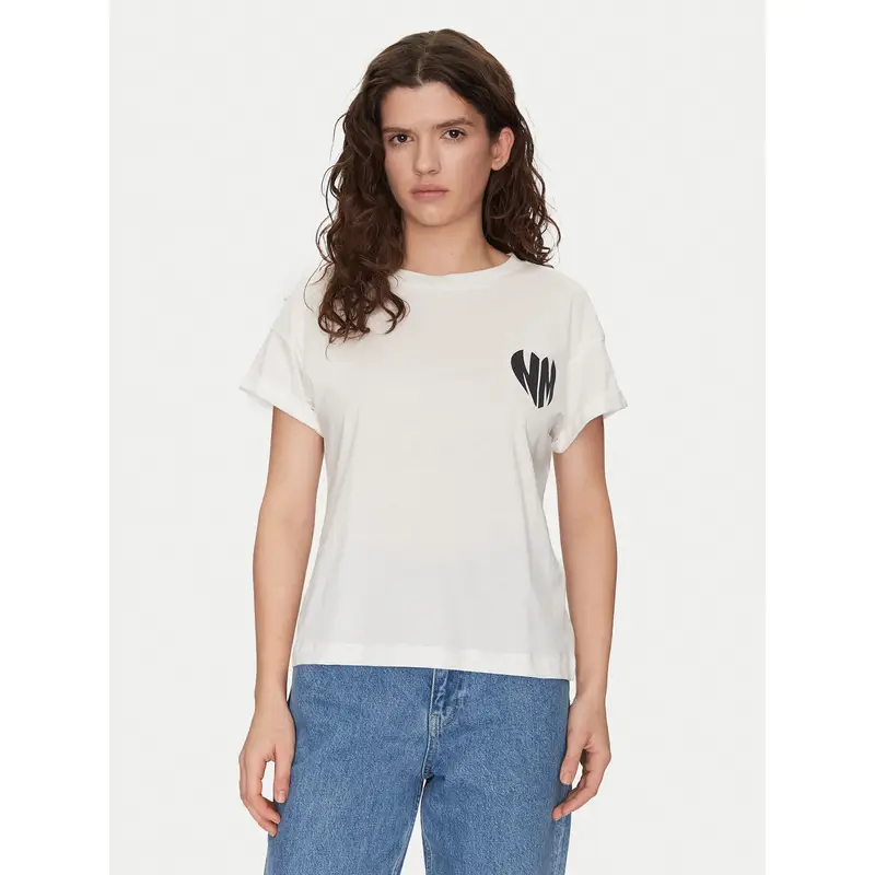 Noisy May T-shirt Bianco 3214686