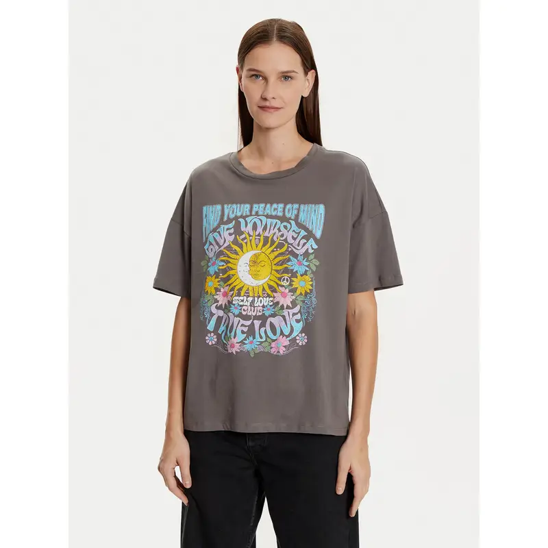 Noisy May T-shirt Grigio 3217757