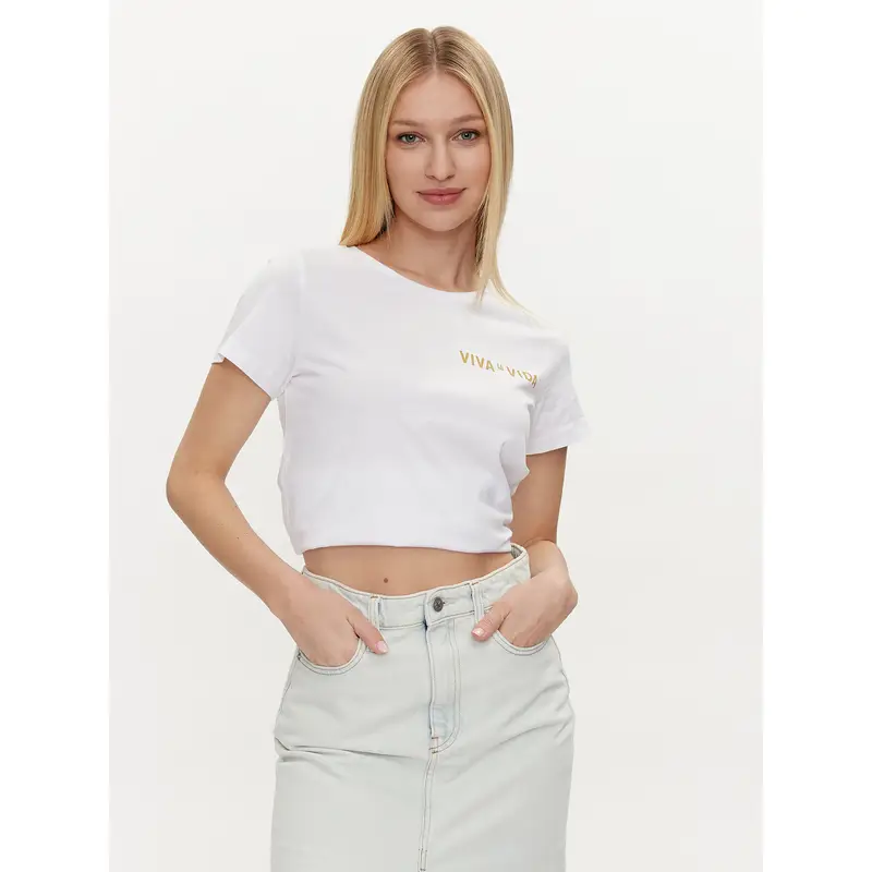 Noisy May T-shirt Bianco 3204485