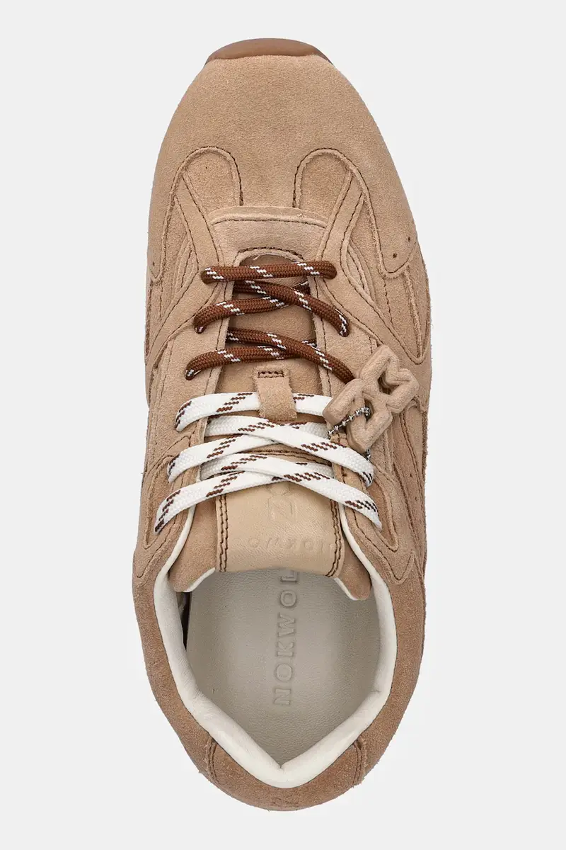 sneakers in camoscio Atlas donna colore beige Atlas miniatura 4