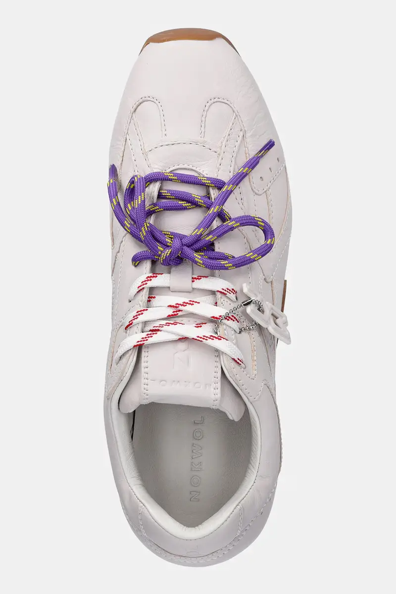 sneakers in pelle Atlas colore rosa Atlas Bianco miniatura 4