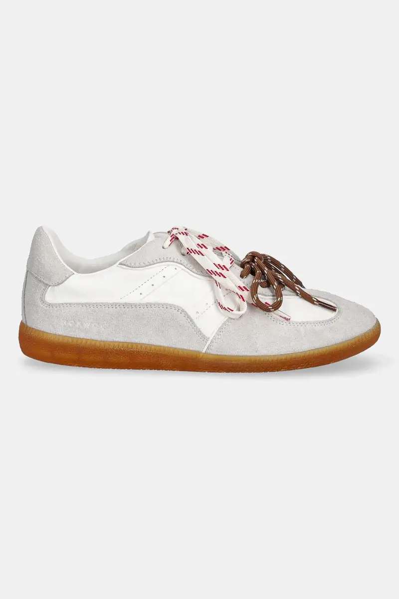 sneakers in pelle August donna colore grigio August miniatura 2
