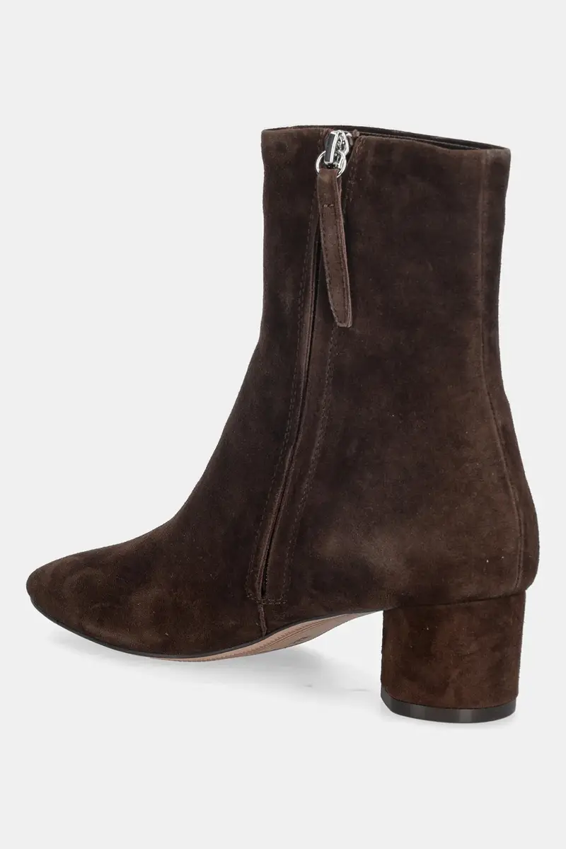 stivaletti alla caviglia in camoscio Alyssa Brown Suede donna colore marrone Alyssa Brown Suede miniatura 3