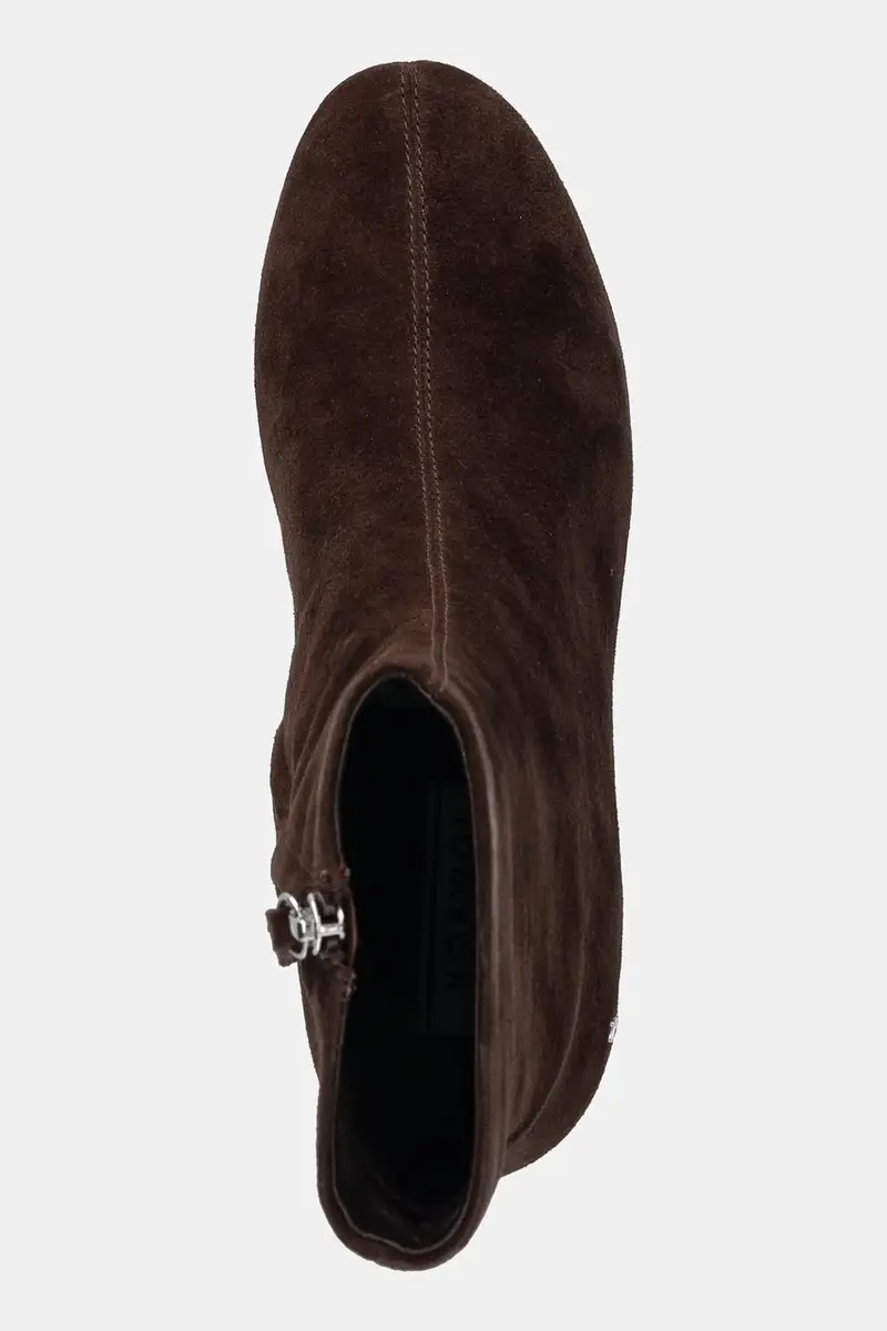 stivaletti alla caviglia in camoscio Alyssa Brown Suede donna colore marrone Alyssa Brown Suede miniatura 4