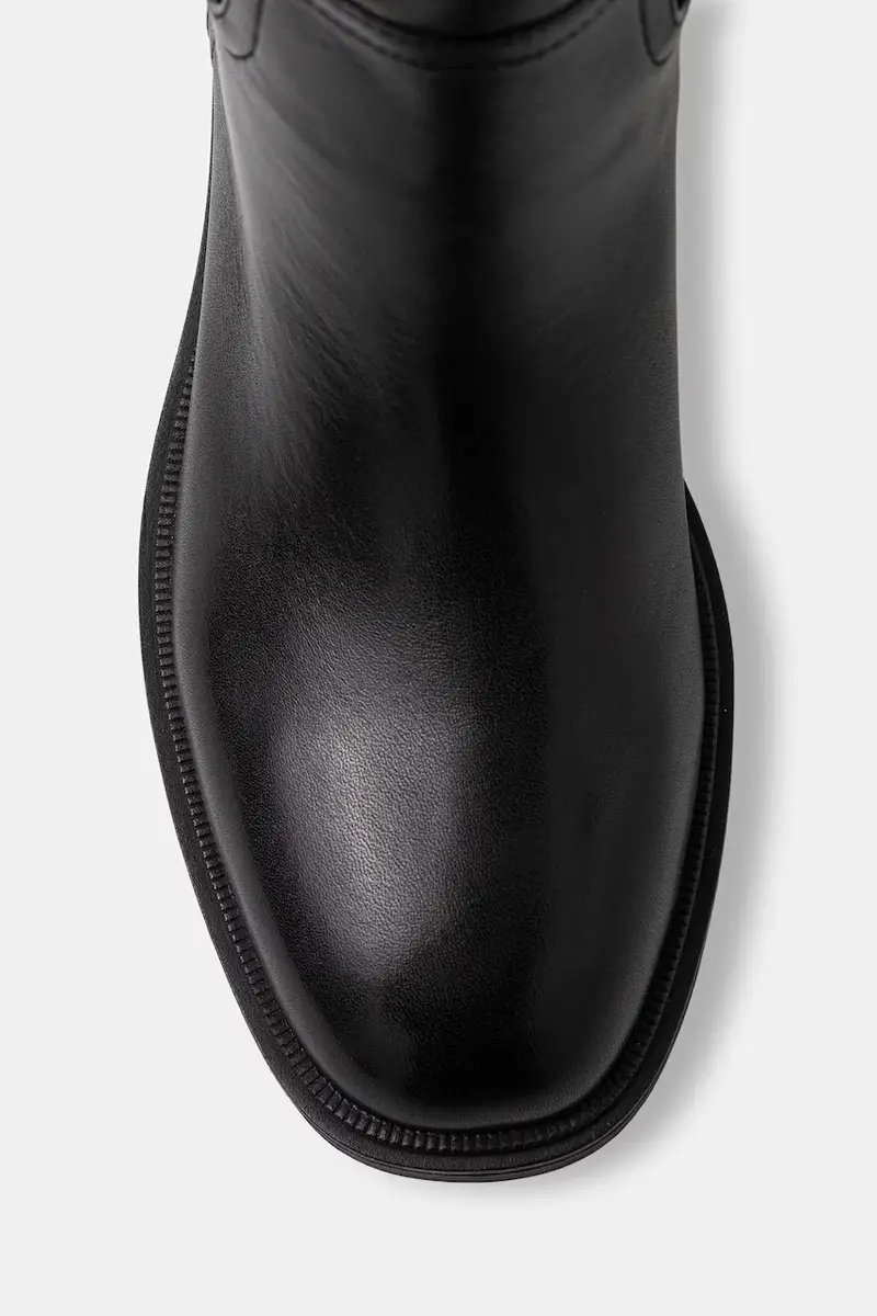 stivali in pelle Jose Black Leather Nero miniatura 4