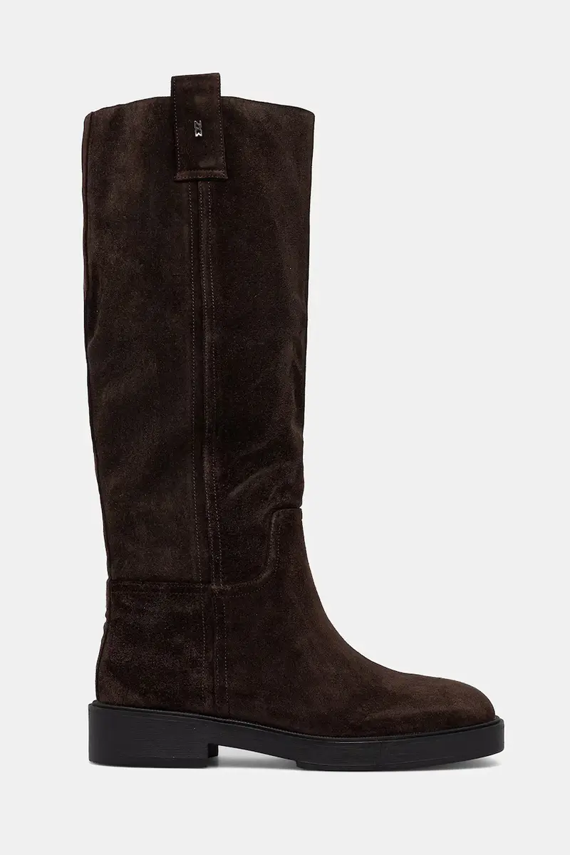 stivali in pelle scamosciata Jose Brown Leather donna colore marrone Jose Brown Leather miniatura 2