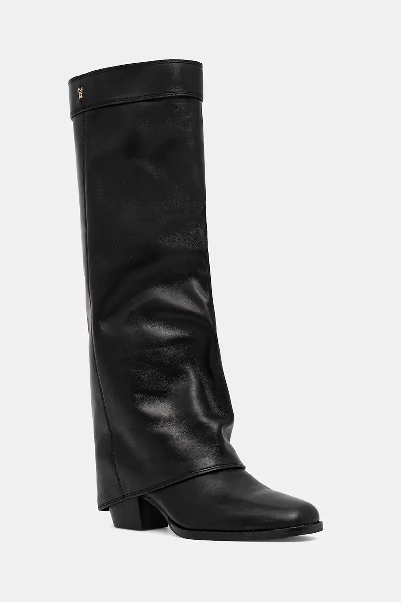 stivali in pelle Weather Black Leather donna colore nero Weather Black Leather