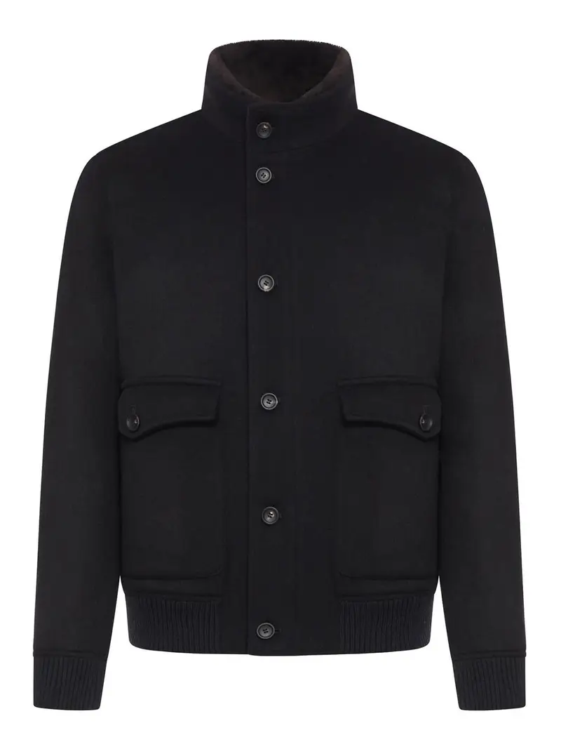 Giacca Memo in cashmere Nero