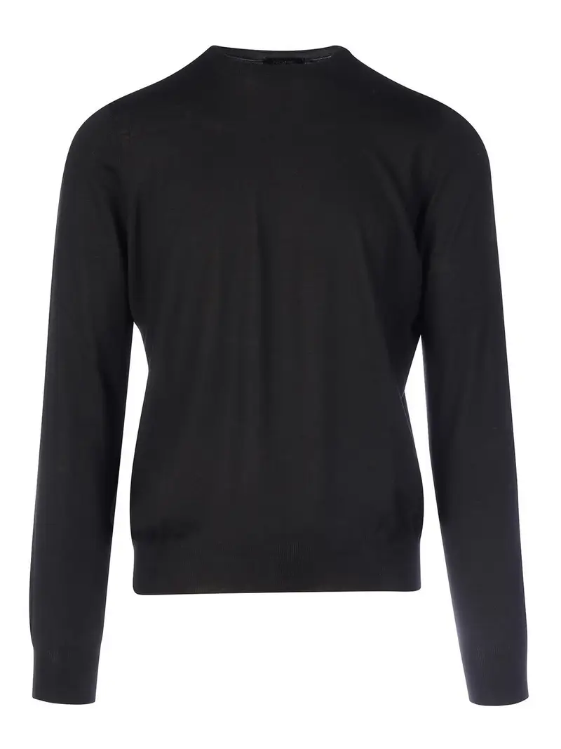 Maglia sottile in cashmere Nero