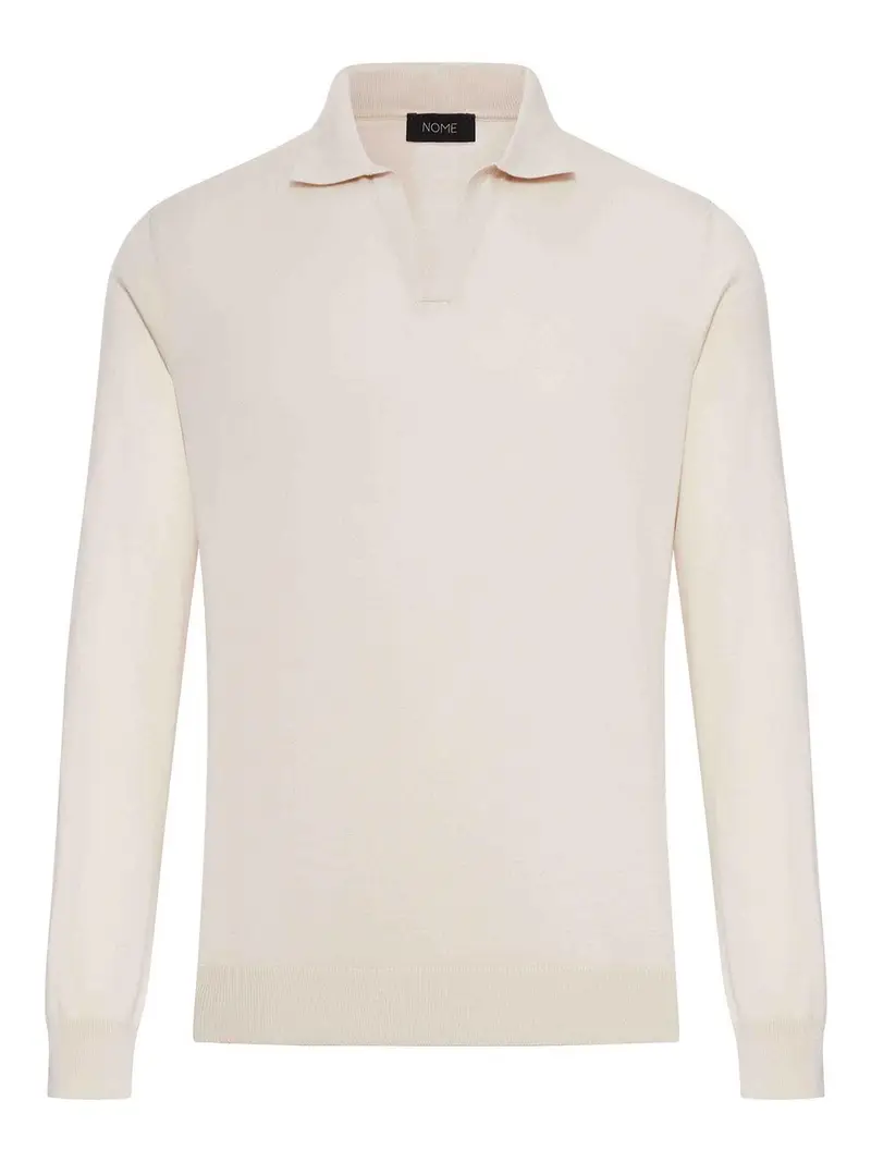 Polo da tennis in maglia di cotone Color Carne E Neutri