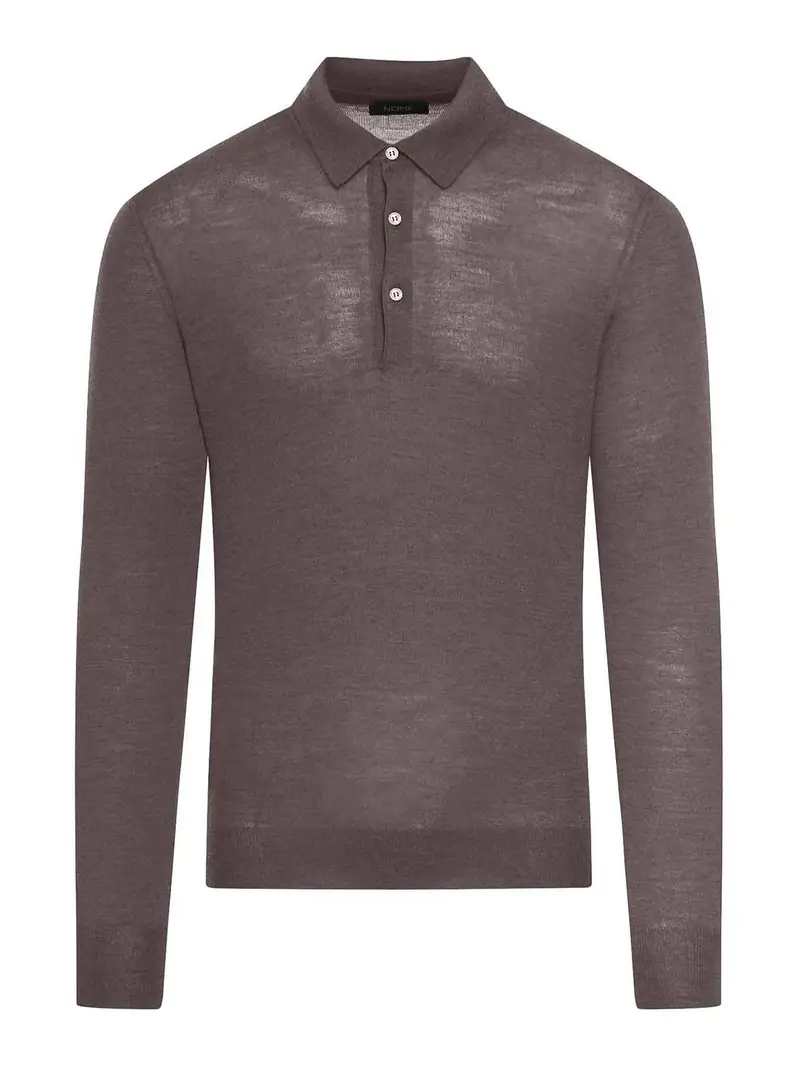 Tennis Manica Lunga Marrone