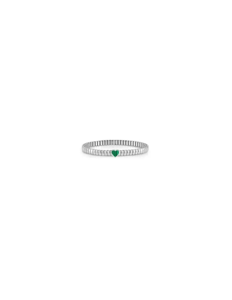 Bracciale NOMINATION Extension in acciaio046009/113 Cuore Verde